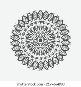 Mandala. Elementos decorativos de época. Patrón oriental, ilustración vectorial. Diseño de motivos islámicos, árabes, indios, turcos, pakistán, chinos y otomanos