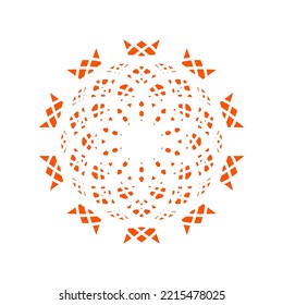 Mandala. Vintage decorative elements. Oriental pattern, vector illustration. Round Pattern Mandala. Round backgrounds for the greeting cards, invitation, tattoo template, business style, cards or else
