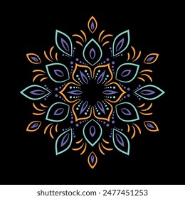 Mandala. Vintage decorative elements. Oriental pattern,illustration, ottoman motifs