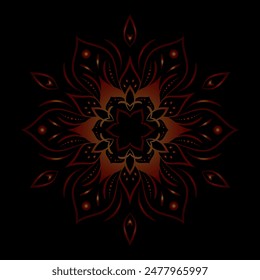 Mandala. Klassische dekorative Elemente. Orientalisches Muster, Illustration, osmanische Motive