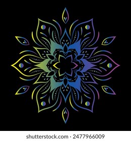 Mandala. Vintage decorative elements. Oriental pattern,illustration, ottoman motifs