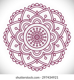 Mandala. Vintage decorative elements. Oriental pattern, vector illustration.  Islam, Arabic, Indian, turkish, pakistan, chinese, ottoman motifs