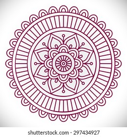 Mandala. Vintage decorative elements. Oriental pattern, vector illustration.  Islam, Arabic, Indian, turkish, pakistan, chinese, ottoman motifs