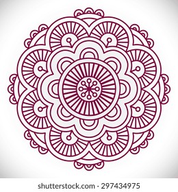 Mandala. Vintage decorative elements. Oriental pattern, vector illustration.  Islam, Arabic, Indian, turkish, pakistan, chinese, ottoman motifs