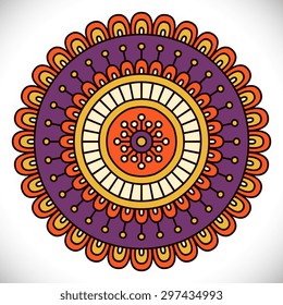 Mandala. Vintage decorative elements. Oriental pattern, vector illustration.  Islam, Arabic, Indian, turkish, pakistan, chinese, ottoman motifs