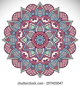 Mandala. Vintage decorative elements. Oriental pattern, vector illustration.  Islam, Arabic, Indian, turkish, pakistan, chinese, ottoman motifs
