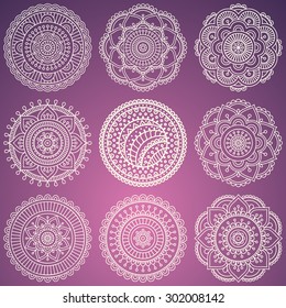 Mandala. Vintage decorative elements. Oriental pattern, vector illustration.  Islam, Arabic, Indian, turkish, pakistan, chinese, ottoman motifs