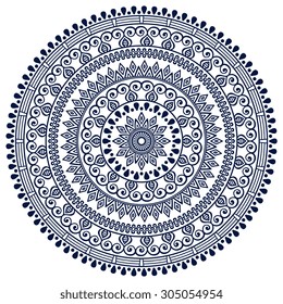Mandala. Vintage decorative elements. Oriental pattern, vector illustration.  Islam, Arabic, Indian, turkish, pakistan, chinese, ottoman motifs