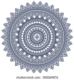 Mandala. Vintage decorative elements. Oriental pattern, vector illustration.  Islam, Arabic, Indian, turkish, pakistan, chinese, ottoman motifs