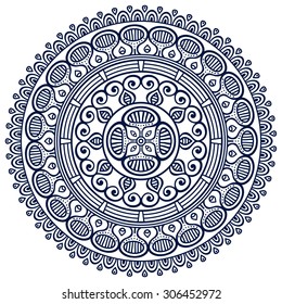 Mandala. Vintage decorative elements. Oriental pattern, vector illustration.  Islam, Arabic, Indian, turkish, pakistan, chinese, ottoman motifs