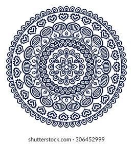 Mandala. Vintage decorative elements. Oriental pattern, vector illustration.  Islam, Arabic, Indian, turkish, pakistan, chinese, ottoman motifs