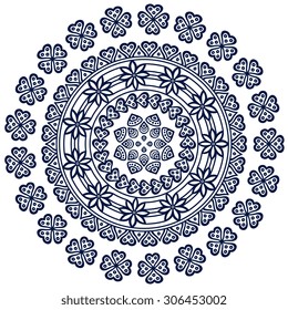 Mandala. Vintage decorative elements. Oriental pattern, vector illustration.  Islam, Arabic, Indian, turkish, pakistan, chinese, ottoman motifs