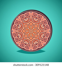 Mandala. Vintage decorative elements. Oriental pattern, vector illustration.  Islam, Arabic, Indian, turkish, pakistan, chinese, ottoman motifs