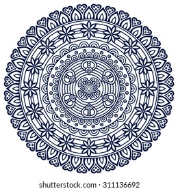 Mandala. Vintage decorative elements. Oriental pattern, vector illustration.  Islam, Arabic, Indian, turkish, pakistan, chinese, ottoman motifs
