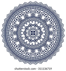 Mandala. Vintage decorative elements. Oriental pattern, vector illustration.  Islam, Arabic, Indian, turkish, pakistan, chinese, ottoman motifs