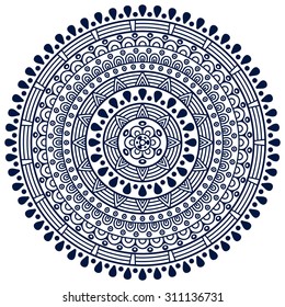 Mandala. Vintage decorative elements. Oriental pattern, vector illustration.  Islam, Arabic, Indian, turkish, pakistan, chinese, ottoman motifs