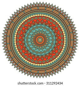 Mandala. Vintage decorative elements. Oriental pattern, vector illustration.  Islam, Arabic, Indian, turkish, pakistan, chinese, ottoman motifs