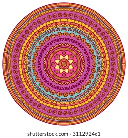 Mandala. Vintage decorative elements. Oriental pattern, vector illustration.  Islam, Arabic, Indian, turkish, pakistan, chinese, ottoman motifs