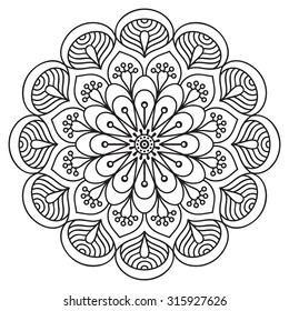 Mandala. Vintage decorative elements. Oriental pattern, vector illustration.  Islam, Arabic, Indian, turkish, pakistan, chinese, ottoman motifs