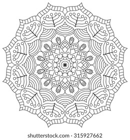 Mandala. Vintage decorative elements. Oriental pattern, vector illustration.  Islam, Arabic, Indian, turkish, pakistan, chinese, ottoman motifs