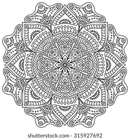 Mandala. Vintage decorative elements. Oriental pattern, vector illustration.  Islam, Arabic, Indian, turkish, pakistan, chinese, ottoman motifs