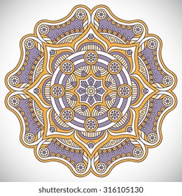 Mandala. Vintage decorative elements. Oriental pattern, vector illustration.  Islam, Arabic, Indian, Turkish, Pakistan, Chinese, ottoman motifs