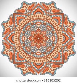 Mandala. Vintage decorative elements. Oriental pattern, vector illustration.  Islam, Arabic, Indian, Turkish, Pakistan, Chinese, ottoman motifs