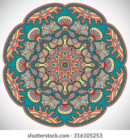 Mandala. Vintage decorative elements. Oriental pattern, vector illustration.  Islam, Arabic, Indian, Turkish, Pakistan, Chinese, ottoman motifs