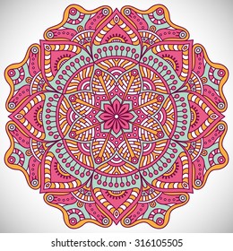 Mandala. Vintage decorative elements. Oriental pattern, vector illustration.  Islam, Arabic, Indian, turkish, pakistan, chinese, ottoman motifs