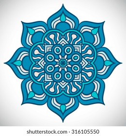 Mandala. Vintage decorative elements. Oriental pattern, vector illustration.  Islam, Arabic, Indian, Turkish, Pakistan, Chinese, ottoman motifs