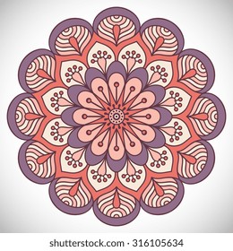 Mandala. Vintage decorative elements. Oriental pattern, vector illustration.  Islam, Arabic, Indian, turkish, pakistan, chinese, ottoman motifs