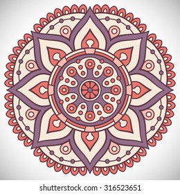 Mandala. Vintage decorative elements. Oriental pattern, vector illustration.  Islam, Arabic, Indian, turkish, pakistan, chinese, ottoman motifs