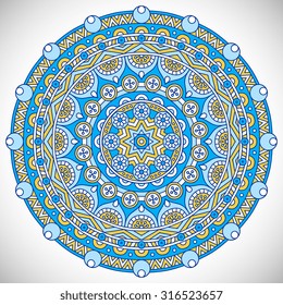 Mandala. Vintage decorative elements. Oriental pattern, vector illustration.  Islam, Arabic, Indian, turkish, pakistan, chinese, ottoman motifs