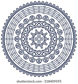 Mandala. Vintage decorative elements. Oriental pattern, vector illustration.  Islam, Arabic, Indian, turkish, pakistan, chinese, ottoman motifs
