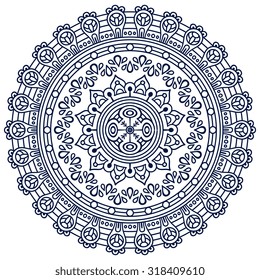 Mandala. Vintage decorative elements. Oriental pattern, vector illustration.  Islam, Arabic, Indian, turkish, pakistan, chinese, ottoman motifs