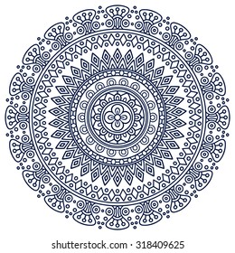 Mandala. Vintage decorative elements. Oriental pattern, vector illustration.  Islam, Arabic, Indian, turkish, pakistan, chinese, ottoman motifs