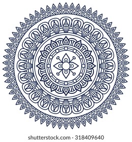 Mandala. Vintage decorative elements. Oriental pattern, vector illustration.  Islam, Arabic, Indian, turkish, pakistan, chinese, ottoman motifs
