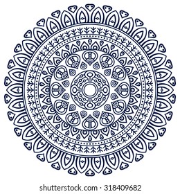 Mandala. Vintage decorative elements. Oriental pattern, vector illustration.  Islam, Arabic, Indian, turkish, pakistan, chinese, ottoman motifs