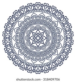 Mandala. Vintage decorative elements. Oriental pattern, vector illustration.  Islam, Arabic, Indian, turkish, pakistan, chinese, ottoman motifs