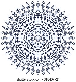 Mandala. Vintage decorative elements. Oriental pattern, vector illustration.  Islam, Arabic, Indian, turkish, pakistan, chinese, ottoman motifs