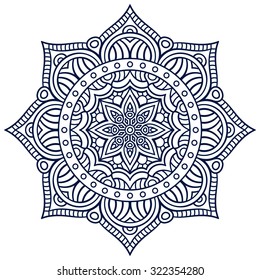 Mandala. Vintage decorative elements. Oriental pattern, vector illustration.  Islam, Arabic, Indian, turkish, pakistan, chinese, ottoman motifs