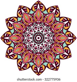 Mandala. Vintage decorative elements. Oriental pattern, vector illustration. Islam, Arabic, Indian, Turkish, Pakistan, Chinese, ottoman motifs
