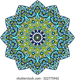 Mandala. Vintage decorative elements. Oriental pattern, vector illustration. Islam, Arabic, Indian, Turkish, Pakistan, Chinese, ottoman motifs