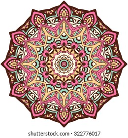 Mandala. Vintage decorative elements. Oriental pattern, vector illustration. Islam, Arabic, Indian, Turkish, Pakistan, Chinese, ottoman motifs