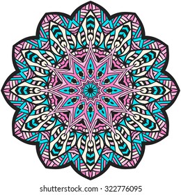 Mandala. Vintage decorative elements. Oriental pattern, vector illustration. Islam, Arabic, Indian, Turkish, Pakistan, Chinese, ottoman motifs