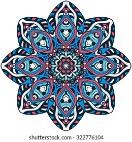 Mandala. Vintage decorative elements. Oriental pattern, vector illustration. Islam, Arabic, Indian, Turkish, Pakistan, Chinese, ottoman motifs