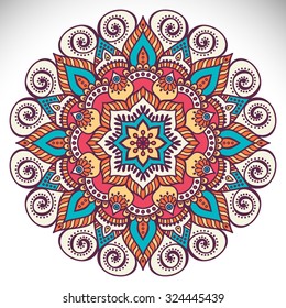 Mandala. Vintage decorative elements. Oriental pattern, vector illustration.  Islam, Arabic, Indian, turkish, pakistan, chinese, ottoman motifs