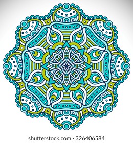 Mandala. Vintage decorative elements. Oriental pattern, vector illustration.  Islam, Arabic, Indian, turkish, pakistan, chinese, ottoman motifs