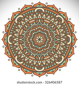 Mandala. Vintage decorative elements. Oriental pattern, vector illustration.  Islam, Arabic, Indian, turkish, pakistan, chinese, ottoman motifs