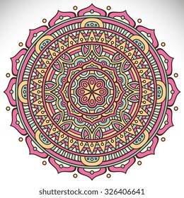 Mandala. Vintage decorative elements. Oriental pattern, vector illustration.  Islam, Arabic, Indian, turkish, pakistan, chinese, ottoman motifs